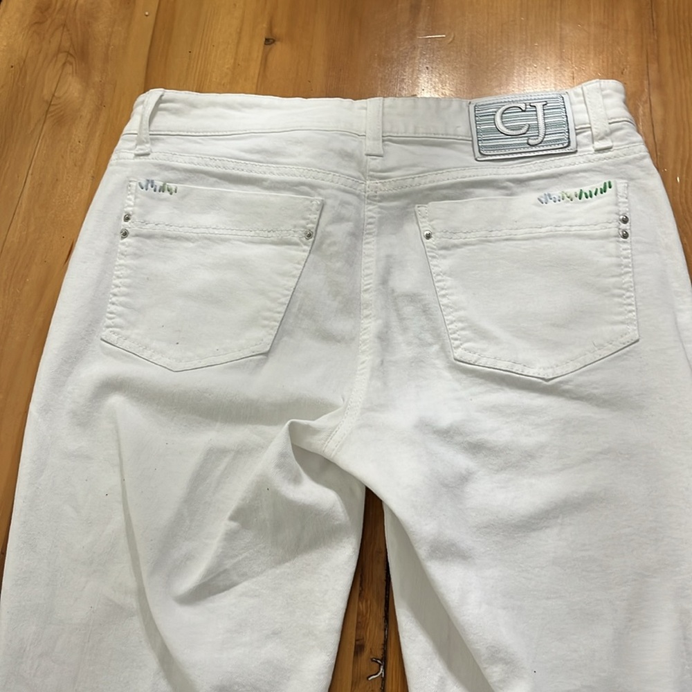 CAMBIO PREMIUM JEANS "Norah" Limited Edition Comfy White Midrise ankle cut - Picture 7 of 9